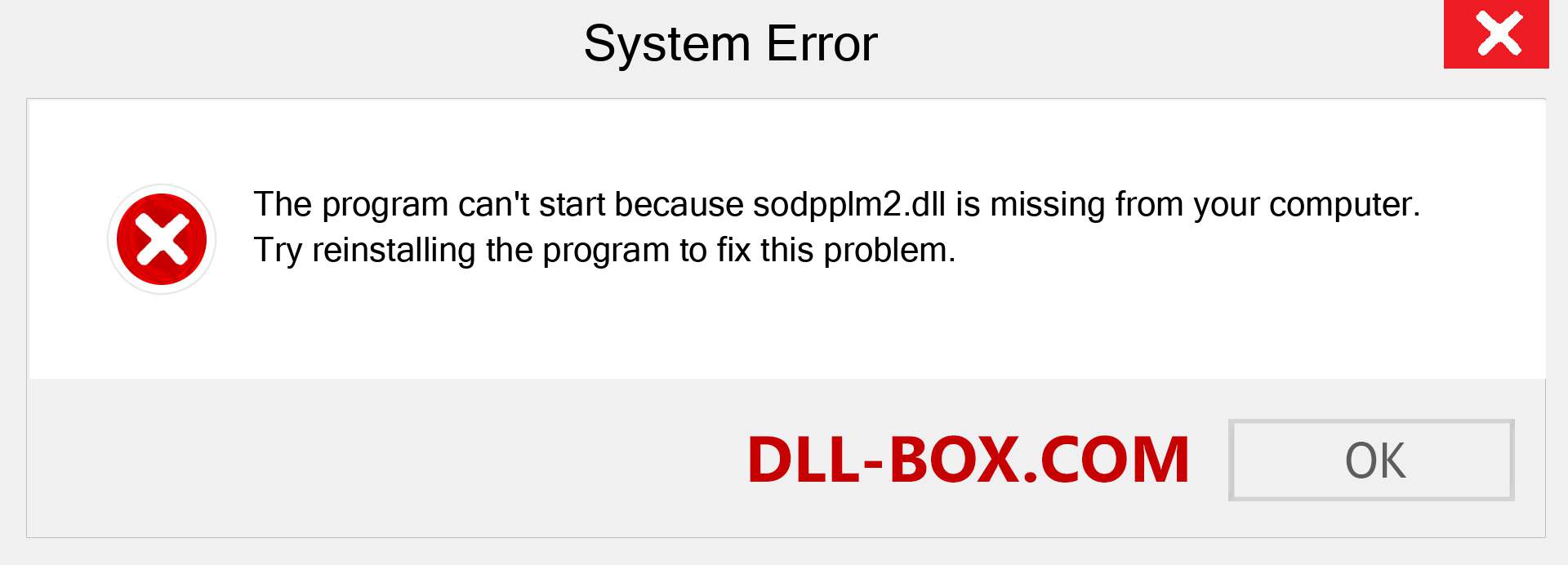  sodpplm2.dll file is missing?. Download for Windows 7, 8, 10 - Fix  sodpplm2 dll Missing Error on Windows, photos, images